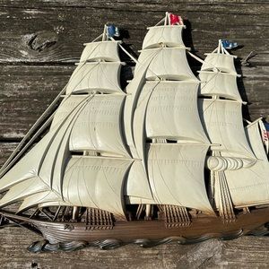 Ships Wall Hanging - Vintage